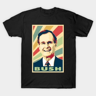 George H.W. Bush Vintage Colors T-Shirt